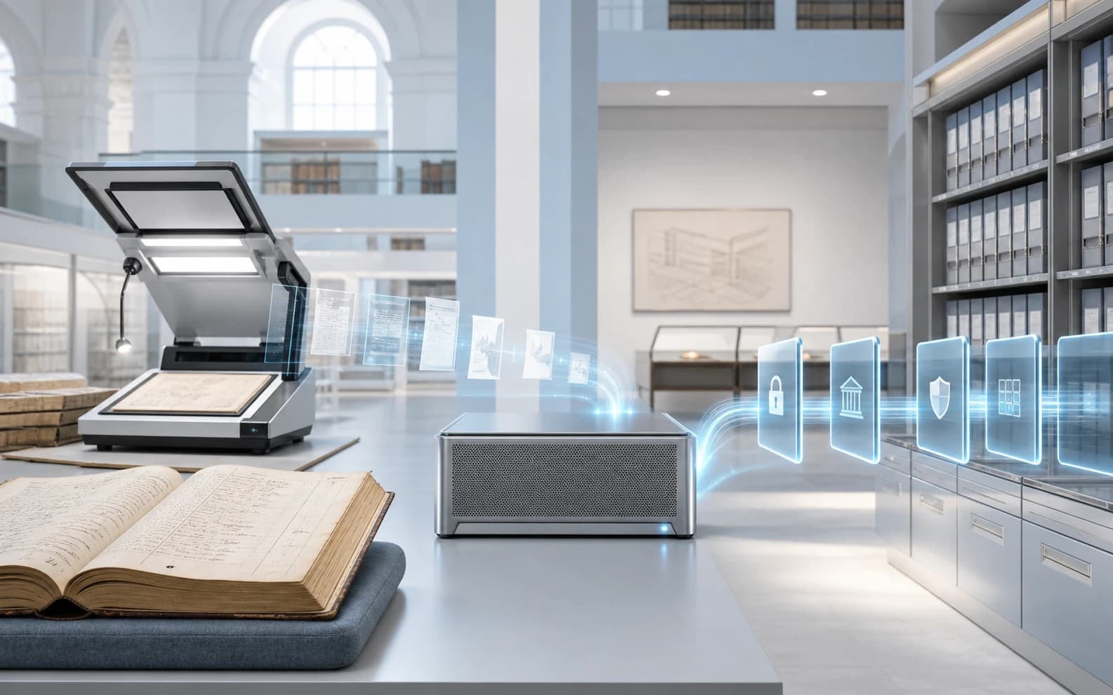 Government knowledge infrastructure for public archives and long-term institutional memory