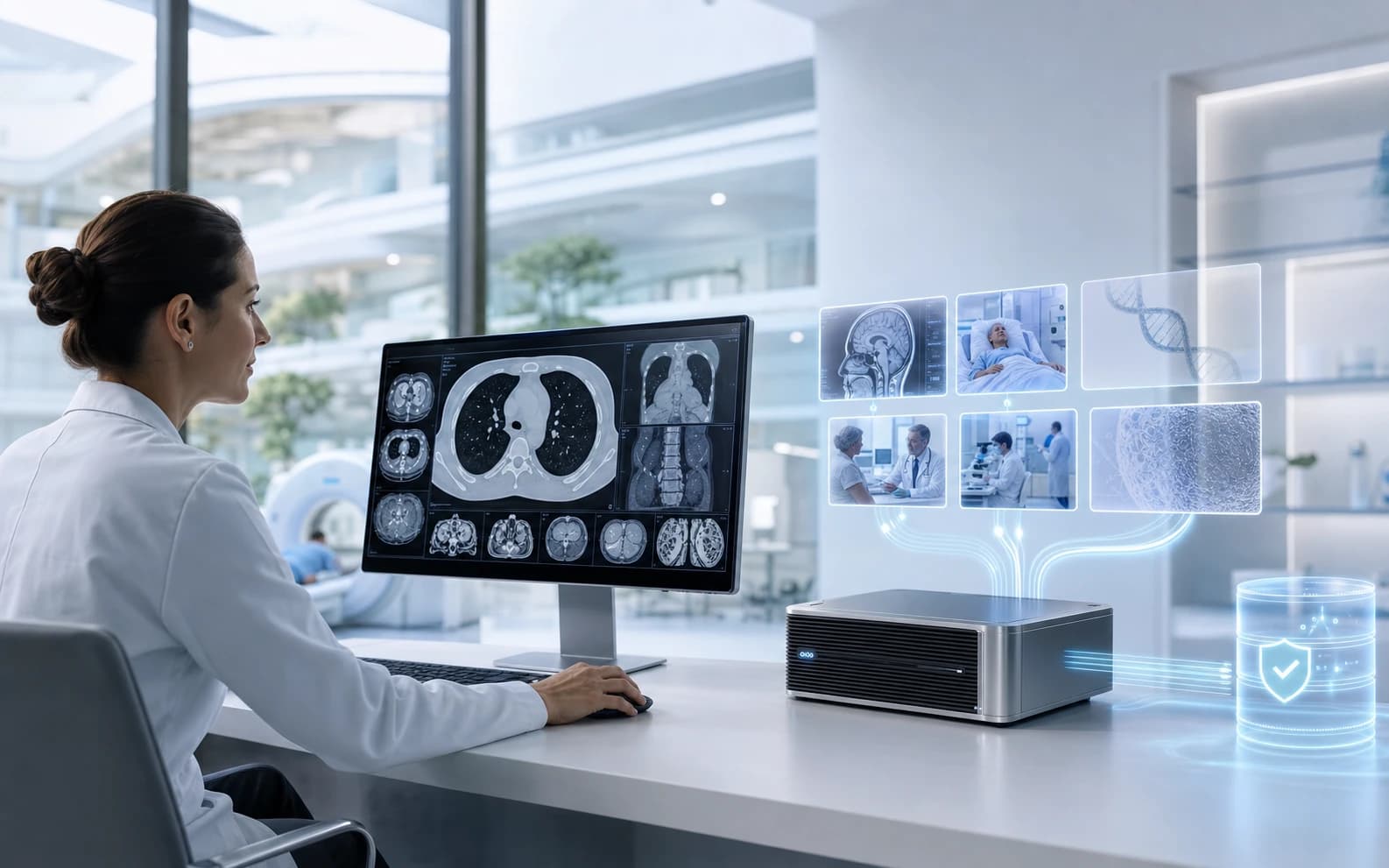 Healthcare knowledge infrastructure for medical imaging, patient records and clinical AI